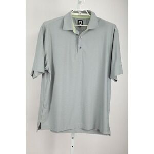 FootJoy Polo Shirt Mens Extra Large Gray Wapicada Logo Left Sleeve